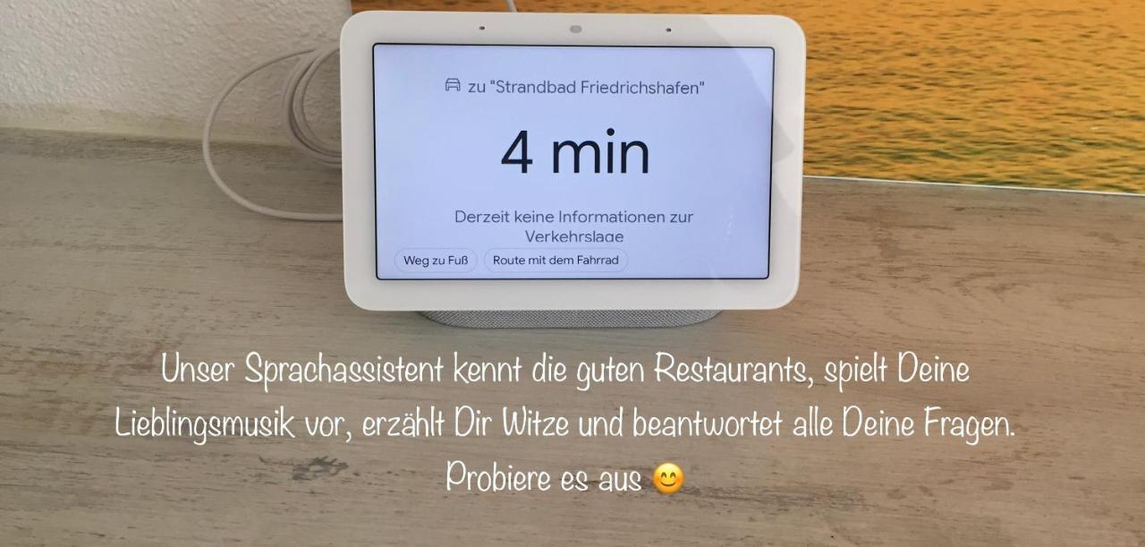 Ferienwohnung Am Bodensee- Zentrale Lage, Free Parking And Wifi, 109 M2, Privater Garten, 7 Gaeste, 2X Kingsize Boxspringbett, Familienfreundlich 腓特烈港 外观 照片